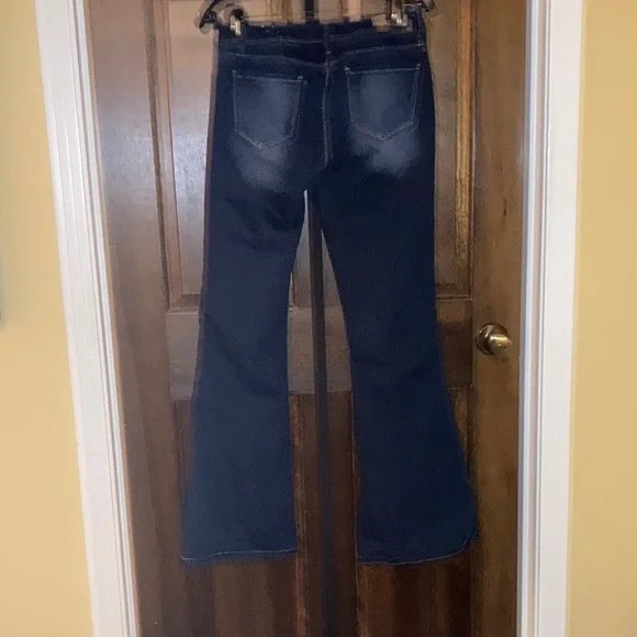 YMI Blue Flare Leg Jeans Size 9 - Picture 3 of 13